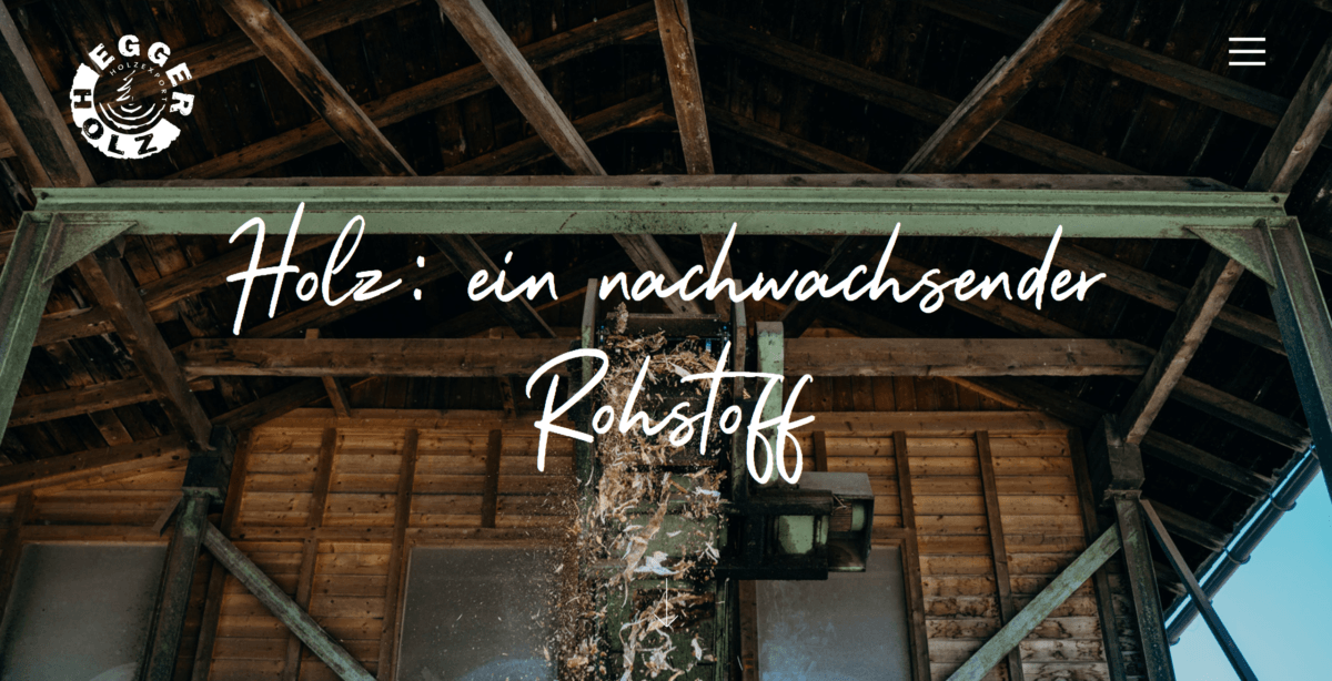 Egger Holz Website Nachhaltigkeit